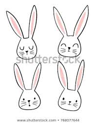 Select from premium bunny face of the highest quality. Descubra Essa E Milhoes De Outras Fotos Ilustracoes E Imagens Vetoriais Livres De Direitos Na Colecao Da Shutterstock Bunny Drawing Bunny Face Easter Drawings