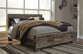 Modern Farmhouse Rustic King Size Bed Broadmore Rc Willey Furniture Store Rustic Queen Bed Queen Panel Beds King Size Bedroom Sets