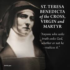 From Jew to Atheist to Catholic, St. Teresa Benedicta of the Cross, also  known as St. Edith Stein, is revered for her work in philosophy and women's  issues, as well as her