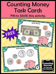 Free Counting Money Task Cards Dollars Cents Math Center Games Amp Activities Counting Money Task Cards Money Task Cards Task Cards