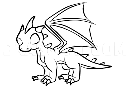 Cute simple easy dragon drawing. How To Draw A Baby Dragon Step By Step Drawing Guide By Chipmeow Dragoart Com