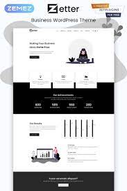 Zetter - Business Multipurpose Black White Elementor Wordpress Theme A Modern And Respon Simple Web Design Website Design Wordpress Wordpress Website Design