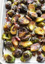 Roasted Brussels Sprouts With Bacon Roasted Until Crispy And Drizzled With Balsamic Vinegar Roas Sprouts With Bacon Brussel Sprouts Roasted Brussel Sprouts