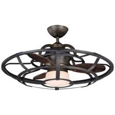 Industrial cage ceiling fans fit perfectly in living rooms, bedrooms, and home offices, bringing a modern charm to your interior. Alsace Caged Ceiling Fan By Savoy House At Lumens Com