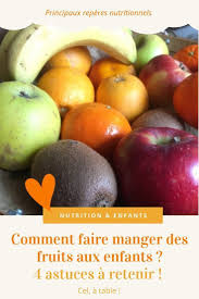 Comment Faire Manger Des Fruits Aux Enfants Cel A Table Manger Des Fruits Fruits Fruit