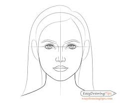 How to draw face in 8 steps? How To Draw A Female Face Step By Step Tutorial Easydrawingtips Drawings Drawing Tutorial Face Base Drawing