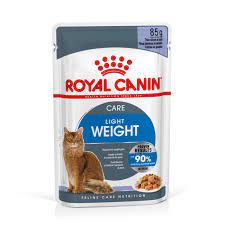 If your cat doesn't like cat food because of the flavour, then it's time to switch it up by adding more taste to it! Royal Canin Light Weight Care Adult Wet Cat Food In Jelly 12x85g Pouches