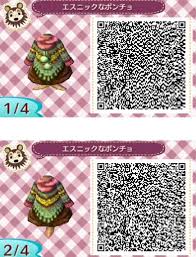 Green Poncho 1 Animal Crossing Game Qr Codes Animal Crossing Animal Crossing Qr
