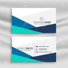 28,000+ vectors, stock photos & psd files. Simple Geometric Blue Business Card Design Template Royalty Free Cliparts Vectors And Stock Illustration Image 129630817