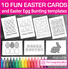 Enjoy easter by coloring these baby chicks. Easter Coloring Pages 10 Card Templates By The Imagination Box