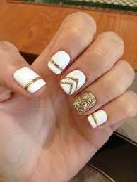 Read on to discover the most popular ideas. 35 Elegant And Amazing White And Gold Nail Art Designs Styletic