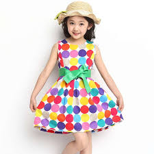 Aliexpress Com Buy Casual Dress For Little Girls 2014 Child Multicolour Dot Pattern Princess Dress Girls Casual Dresses Sweet Kids Dress Girls Dresses Summer