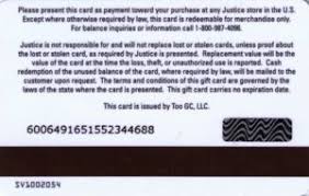 You can check your gift card balance directly at the store. Gift Card Colorful Hearts Type 2 Justice United States Of America Justice Col Us Justi Sv1002054