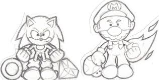 We have collected 37 mario and sonic coloring page images of various designs for you to color. Mario And Sonic Chibi By Lightningguy On Deviantart