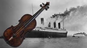 violin played by band on sinking