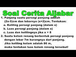 Cerita dewasa menikmati tubuh ibu mertuaku. Soal Cerita Aljabar Tentang Luas Dan Keliling Youtube