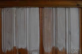 To whitewash wood or faux wood paneled walls, you should begin by sanding the surface. Whitewash Wood Panelling Novocom Top