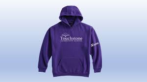 Touchstone Community School Pennant Sportswear Purple Sweatshirt