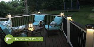 Ecksdirect Pro Tip Control Your Solar Deck Lighting Easily With Ultra Bright Solar Post Cap Lights A Solar Deck Lights Led Deck Lighting Outdoor Deck Lighting