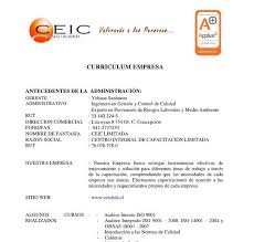 Curriculum De Empresa Curriculum Empresarial Curriculum Ejemplo Hacer Curriculum