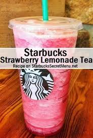 Strawberry green iced tea infusion they have several teas to choose from like, iced green tea, iced matcha green tea latte, iced peach green tea lemonade, and iced peach green tea. Starbucks Strawberry Lemonade Tea Starbucks Secret Menu Starbucks Strawberry Starbucks Drinks Recipes Starbucks Strawberry Lemonade