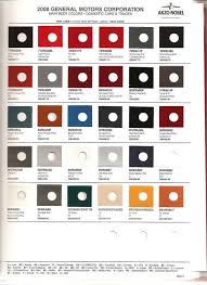 Gm Color Chips Note Page From Manual 3rd Row 3rd Color From Left Paint Color Codes Color Chip Paint Code