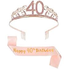 At this rate, you're going to soon start getting carded at bars and casinos. Buy Dragonflydreams Rose Gold Happy 40th Birthday Sash For 40 Birthday Gift Party Accessories 40th Birthday Decoration Girls Women Online In Turkey B089xvfqx4