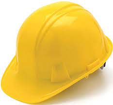 Pyramex Cap Style 4 Point Ratchet Suspension Hard Hat With Rain Trough Comfortable Low Profile Design Yellow Shell Constr Best Hard Hat Hard Hats Hard Hat