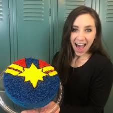 Marvel avengers cake tutorial with step by step video instructions. Captain Marvel Shag Rug Cake Popcorner Reviews