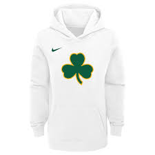 Men's fanatics branded black boston celtics primary team logo pullover hoodie. Boston Celtics Nike Youth 201819 City Edition Essential Pullover Hoodie White