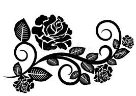 If you are unable to find a perfect black and white flower, you can go with this variety as it gives you an illusion of white petals flushed in black spots. Black White Rose Flowers Stock Vector Illustration Of Border 141044612