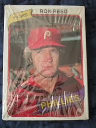 1980 TOPPS BURGER KING RON REED PHILADELPHIA PHILLIES UNOPENED PACK