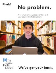 This Is An Advertisement For The Seattle Public Library This Particular One Is For Magazines Such As Seattle Magazine Public Library Seattle Magazine Library