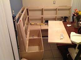 We covered the plans to build the table here and now the benches! Corner Dining Bench Corner Dining Bench Corner Dining Table Kitchen Corner Bench