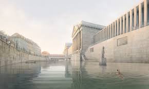 Flussbad Berlin Architecture Rendering Architecture Canal