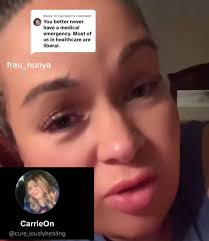 TikTok user (cure_iouslyhealing) works in America Healthcare… She says  conservatives “better not have a medical emergency. Most of us in  healthcare are liberals” This woman needs some of what Erika Kirk has..