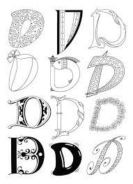 Since alphabets in different styles have an artistic look, they keep the students' interests alive. 2011 09 D Hand Lettering Fonts Lettering Alphabet Hand Lettering