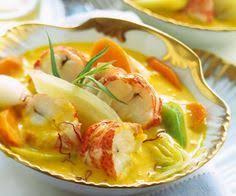 Recette Originale Nage Safranee De Homard Aux Legumes Recette Recettes De Cuisine Recette Recette Poisson