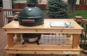 See more ideas about outdoor kitchen, outdoor, big green egg. The Big Green Egg Diy Table