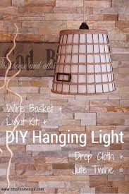 Collection by nitesh sangtani • last updated 2 weeks ago. Diy Hanging Light From A Wire Basket Girl Just Diy