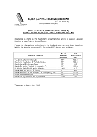 Suria is the stock name of suria capital holdings berhad. 2