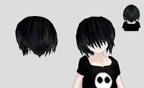 Mmd Goth Hair By Amiamy111 On Deviantart Goth Hair Anime Hair Goth