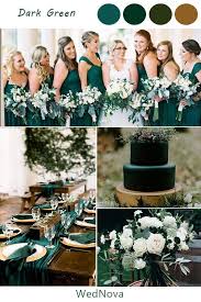 Dark Green Wedding Ideas Inspirations Weddings Wedding Weddingcolors Fallwedding Fallwed Dark Green Wedding Green Themed Wedding Emerald Green Weddings