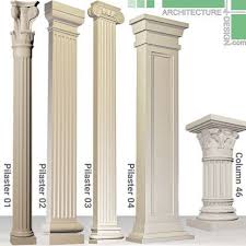 We offer large exterior fiberglass columns and smaller, more decorative exterior columns for your porch or walkway. 3d Models Of Classical Columns For 3ds Max House Front Wall Design House Arch Design Front Wall Design