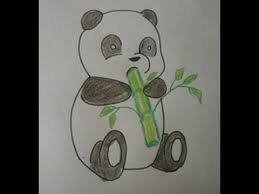 How To Draw A Cartoon Panda Baby Easy Drawing Step By Step For Kids Easy Drawings Panda Drawing Friends Sketch