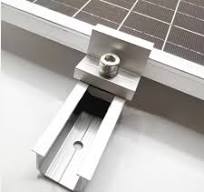 Galvanized Steel Solar Panel Mounting Bracket End Clamp for Ground or Flat  Rooftop Solar System Component