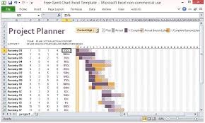 free gantt chart excel template