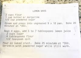 Grandma S Lemon Bars Aka The Hit At Every Family That We Still Make Even Though She S Gone Old Recipes Lemon Bars Old Recipes Lemon Bars Recipe