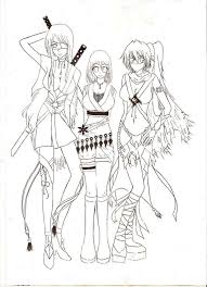Print anime coloring pages for free and color our anime coloring! Anime Ninja Girl Coloring Pages