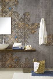 Bathroom Wall Decoration Concrete Tiles Wood Wall Bathroom Bathroom Wall Decor Bathroom Wall